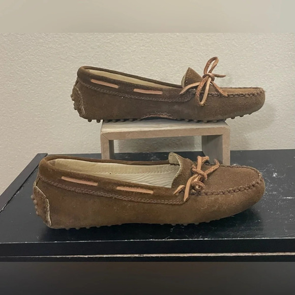 Barney’s New York Leather Moccasins Driving Shoes Loafers Classic Comfy Size 6 - Picture 1 of 8